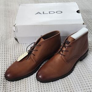 Aldo Brown Chukka Boots Classic Leather Design